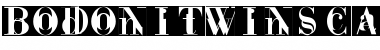 Download BodoniTwinsCaps Regular Font Title Preview