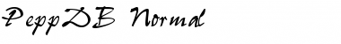 Download PeppDB Normal Font Title Preview
