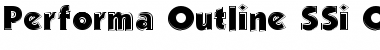 Download Performa Outline SSi Outline Font Title Preview