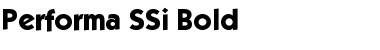 Download Performa SSi Bold Font Title Preview