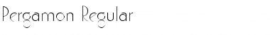 Download Pergamon Regular Font Title Preview