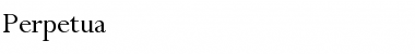 Download Perpetua Regular Font Title Preview