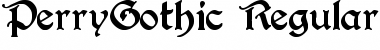 Download PerryGothic Regular Font Title Preview