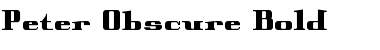 Download Peter Obscure Bold Font Title Preview