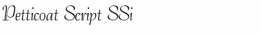 Download Petticoat Script SSi Regular Font Title Preview