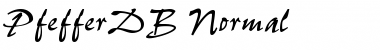 Download PfefferDB Normal Font Title Preview