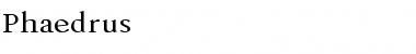 Download Phaedrus Regular Font Title Preview