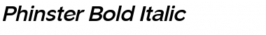 Download Phinster Bold Italic Font Title Preview