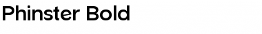 Download Phinster Bold Font Title Preview