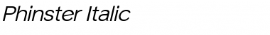 Download Phinster Italic Font Title Preview