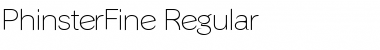 Download PhinsterFine Regular Font Title Preview