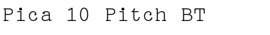 Download Pica10 BT Roman Font Title Preview
