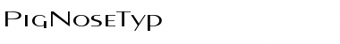 Download PigNoseTyp Regular Font Title Preview