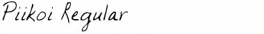 Download Piikoi Regular Font Title Preview