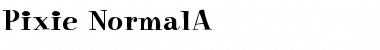 Download Pixie NormalA Font Title Preview