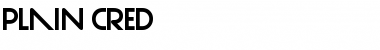 Download Plain Cred Regular Font Title Preview