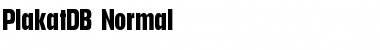 Download PlakatDB Normal Font Title Preview