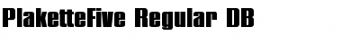 Download PlaketteFive DB Regular Font Title Preview