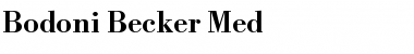 Download Bodoni Becker Med Regular Font Title Preview