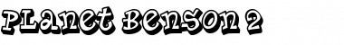 Download Planet Benson 2 Regular Font Title Preview