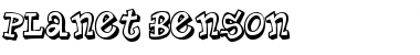 Download Planet Benson Regular Font Title Preview