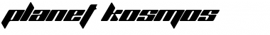 Download Planet Kosmos Regular Font Title Preview