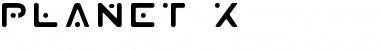 Download Planet X Regular Font Title Preview