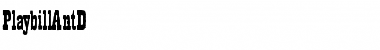 Download PlaybillAntD Regular Font Title Preview