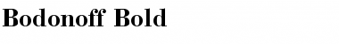 Download Bodonoff Bold Font Title Preview