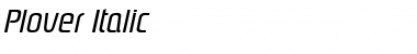 Download Plover Italic Font Title Preview