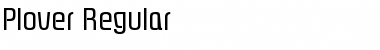 Download Plover Regular Font Title Preview