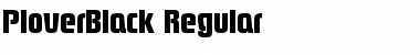 Download PloverBlack Regular Font Title Preview