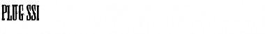 Download Plug SSi Regular Font Title Preview