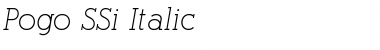 Download Pogo SSi Italic Font Title Preview