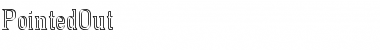 Download PointedOut Normal Font Title Preview