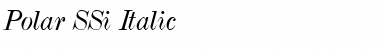 Download Polar SSi Italic Font Title Preview