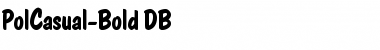 Download PolCasual DB Bold Font Title Preview