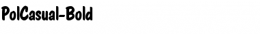 Download PolCasual Bold Font Title Preview