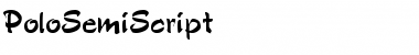 Download PoloSemiScript Regular Font Title Preview