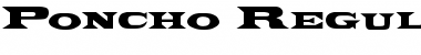 Download Poncho Regular Font Title Preview