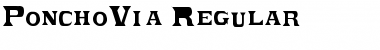 Download PonchoVia Regular Font Title Preview