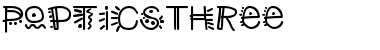 Download PopticsThree Regular Font Title Preview