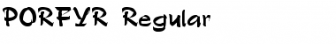 Download PORFYR Regular Font Title Preview
