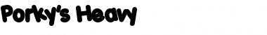 Download Porky's Heavy Font Title Preview