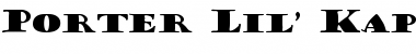 Download Porter Lil' Kaps Normal Font Title Preview