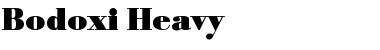 Download Bodoxi-Heavy Regular Font Title Preview