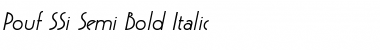 Download Pouf SSi Semi Bold Italic Font Title Preview