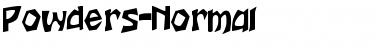 Download Powders-Normal Regular Font Title Preview