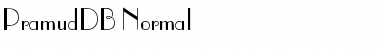 Download PramudDB Normal Font Title Preview