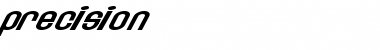Download precision Regular Font Title Preview